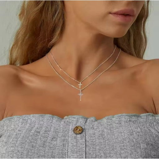 EternaFaith™ Crown Cross Necklace